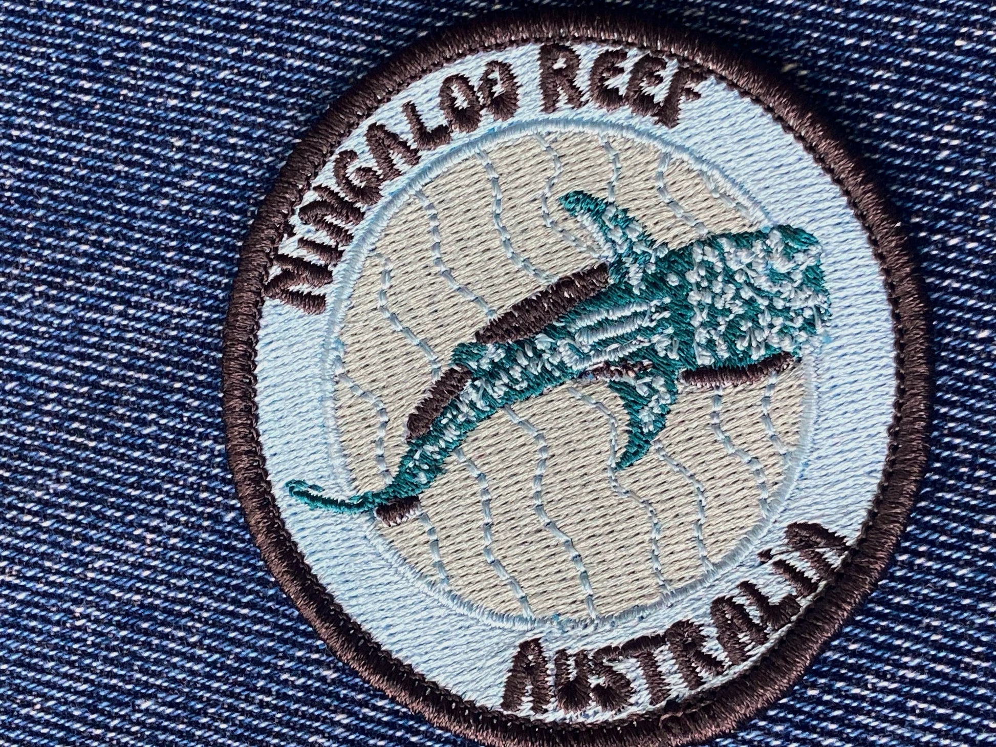 Shark Embroidered Fabric Patch Warning Mr. Yin Yang Hook - Temu New Zealand