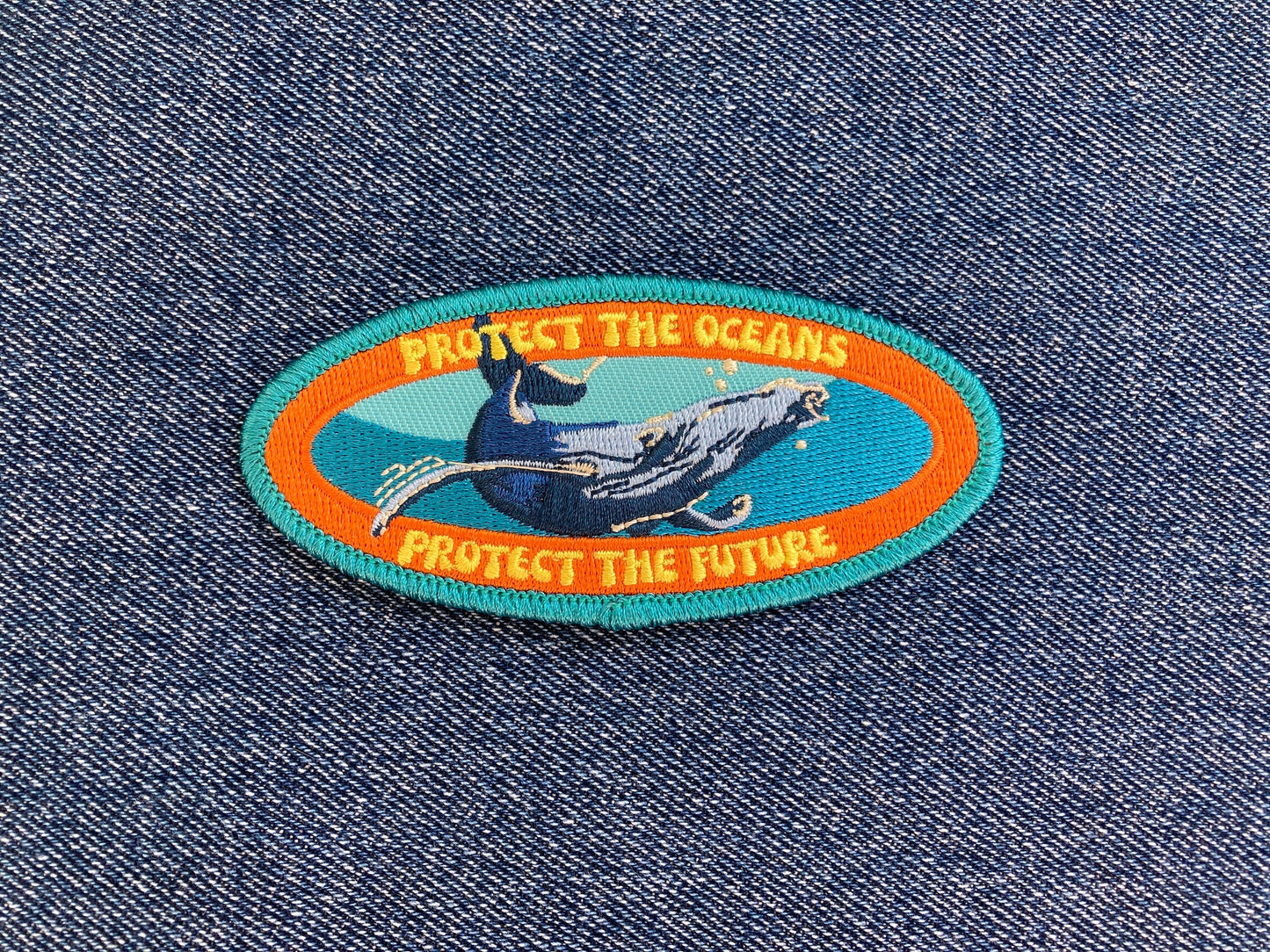 Whale Patch - Protect our Oceans Marine Conservation Patch.