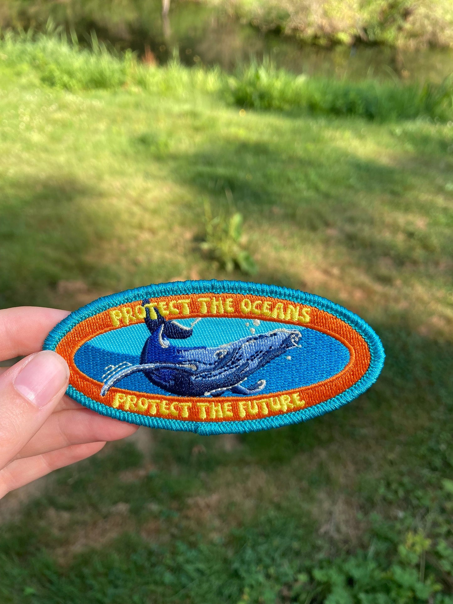 Whale Patch - Protect our Oceans Marine Conservation Patch.