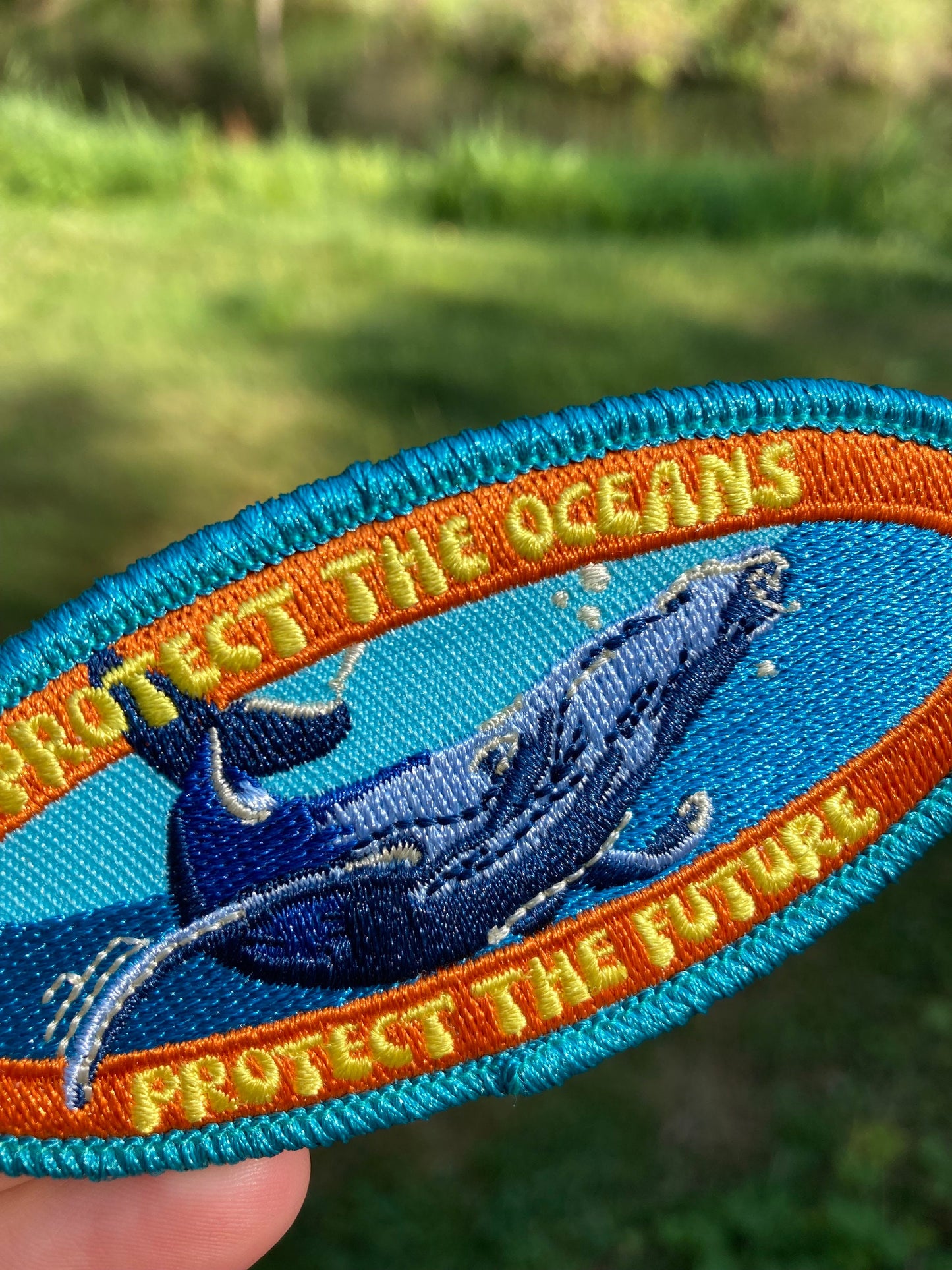 Whale Patch - Protect our Oceans Marine Conservation Patch.